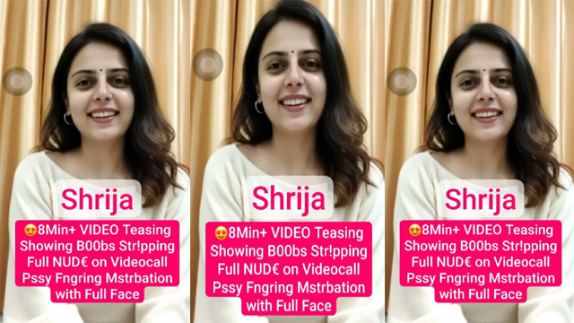 Shrija Instagram Model Teasing – Showing Boobs Stripping Full Nude