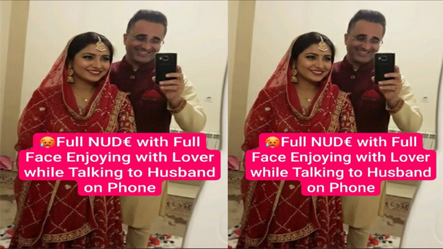 Talking to Husband on Phone – Horny Wife Oyo Receptionist Massage – Enjoying with Two Friends Video